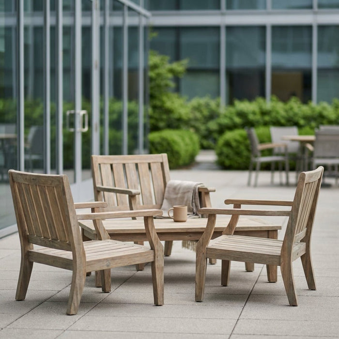 Best Durable Teak Conversation Sets for Year-Round Outdoor Use and Entertaining - Teak HQ™