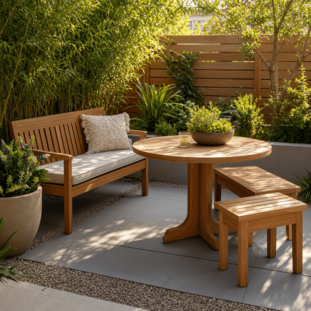 Best Teak Garden Benches and Tables for Small Outdoor Spaces - Teak HQ™