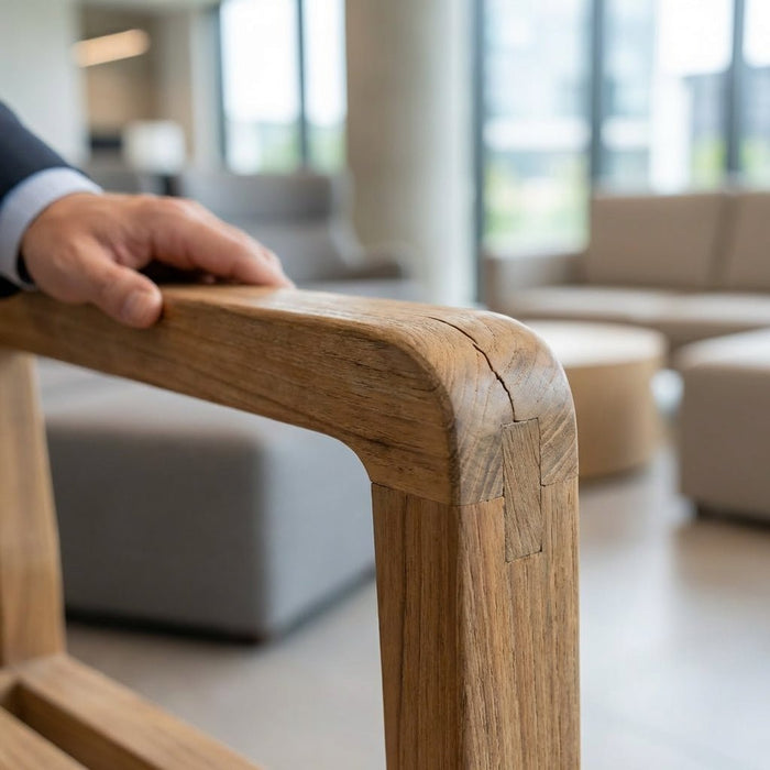 Comparing Teak Furniture Loose Joints vs Natural Checking: Understanding Structural Integrity and Durability - Teak HQ™