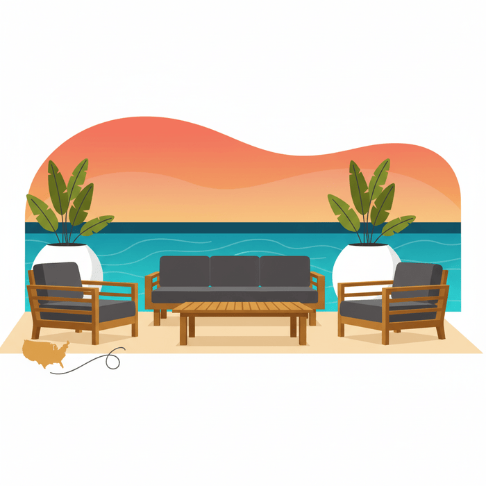 Experience Luxury: Teak Lounge Furniture for Gardens with Free USA Shipping - Teak HQ™