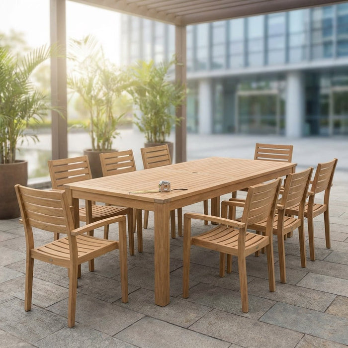 How to Measure and Space Your Patio for 6-8 Person Teak Dining Sets - Teak HQ™