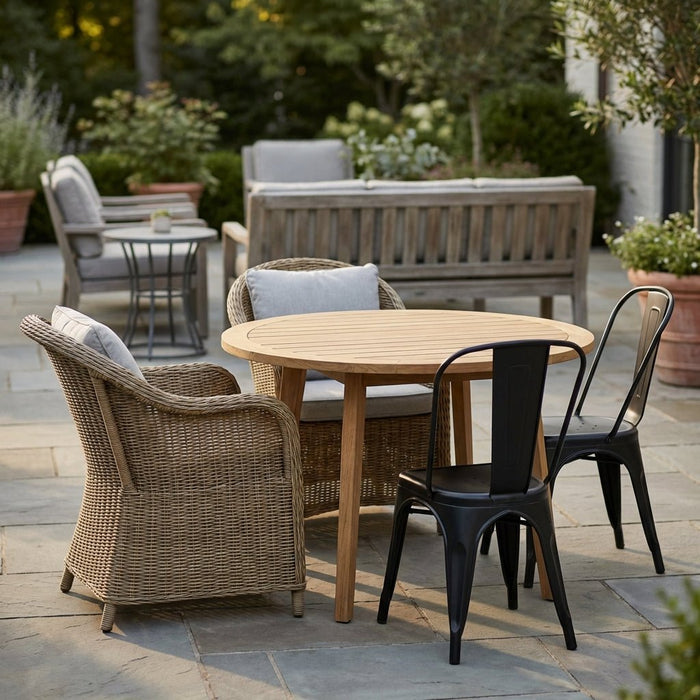 How to Mix Teak with Metal and Wicker: A Complete Styling Guide - Teak HQ™