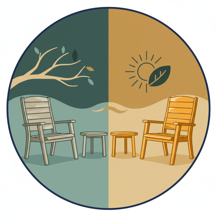 Natural Patina vs. Golden Teak: Your Complete Guide to Outdoor Furniture Maintenance - Teak HQ™