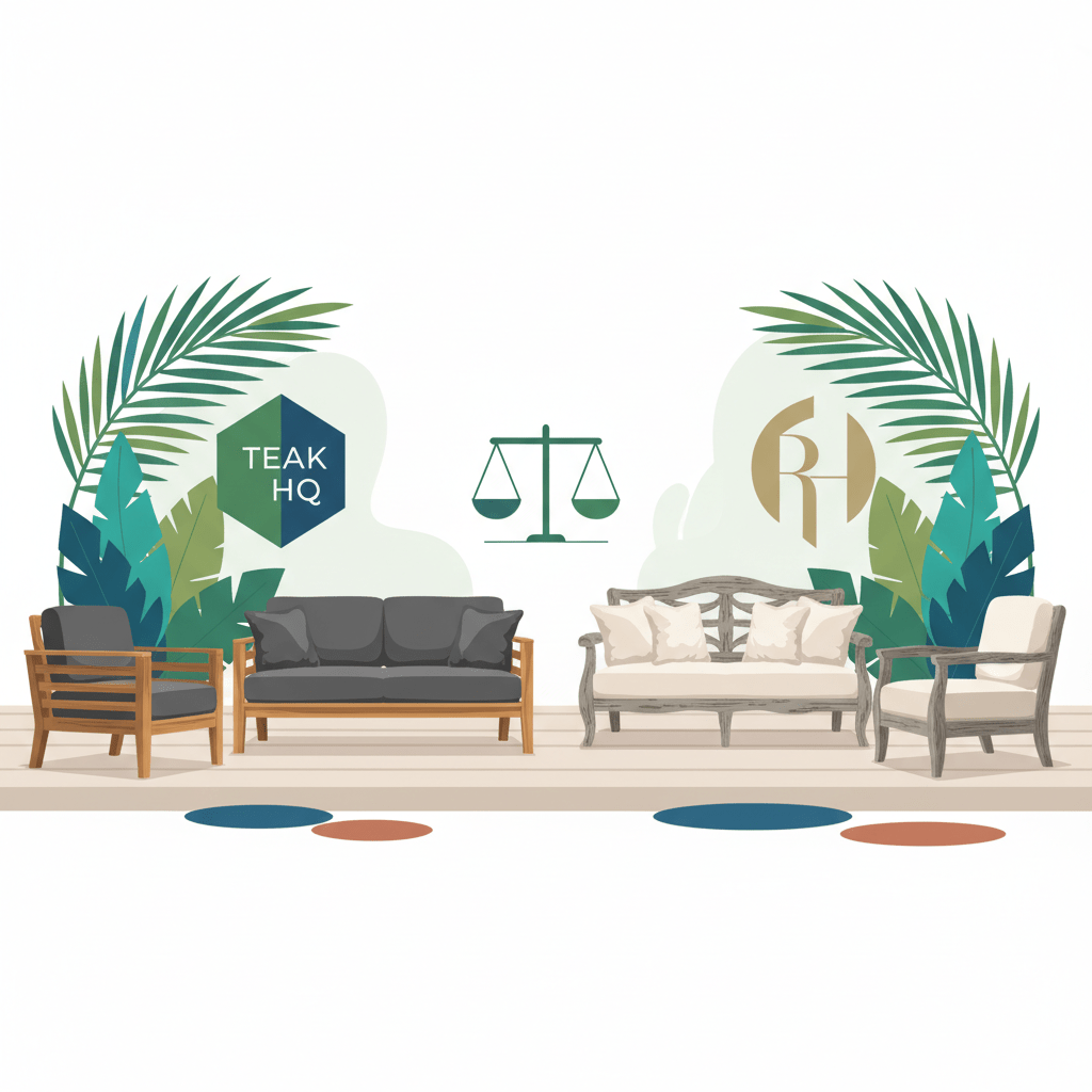 Teak HQ vs. Restoration Hardware: Unveiling Material Quality and Value for Patio Furniture - Teak HQ™