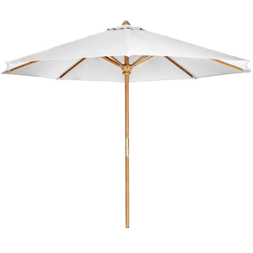 10 - Foot Teak Umbrella for Patio - Teak HQ™