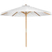 10 - Foot Teak Umbrella for Patio - Teak HQ™