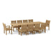11 - Piece Teak Dining Set - Bahama (Table) & Sahara (Chairs) - Teak HQ™