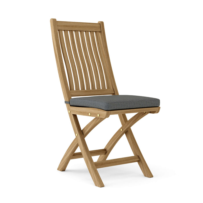 Teak Folding Deck Chairs (Set of 2) - Tropico