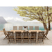 12 - Seat Teak Outdoor Dining Set - Valencia (Table) & Classic (Chairs) - Teak HQ™