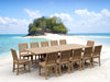 13 - Piece Teak Outdoor Dining Set - Sahara (Table) & Rialto (Chairs) - Teak HQ™