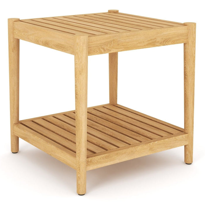2 - Tier Teak Side Table (Square) - San Lucas - Teak HQ™