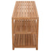28" Teak Spa Bench With 2 Lower Shelves - Horizon - Teak HQ™