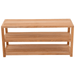 28" Teak Spa Bench With 2 Lower Shelves - Horizon - Teak HQ™
