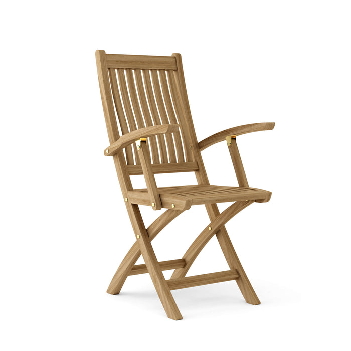 Teak Folding Garden Chairs (Set of 2) - Tropico