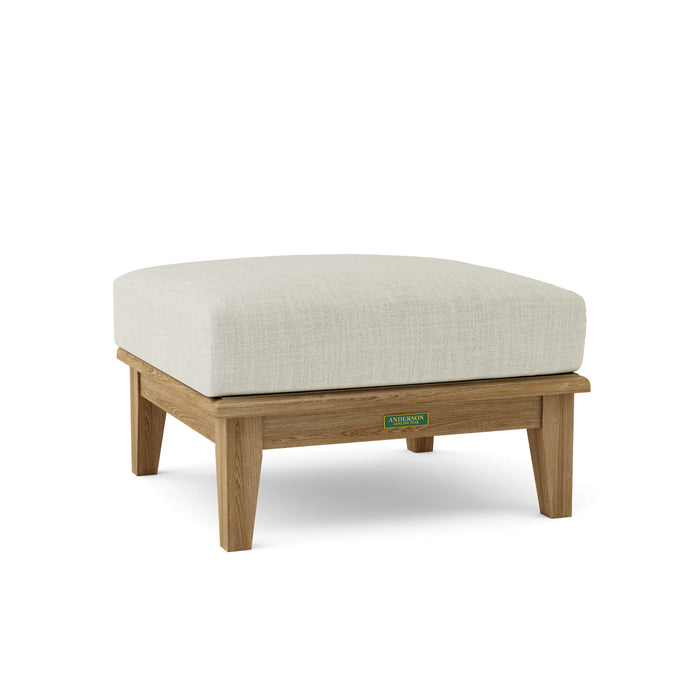 Teak Deep Seating Ottoman - Brianna