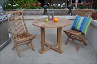 3-Piece Teak Bistro Set - Montage (Table) & Bristol (Chairs)