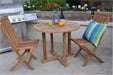 3 - Piece Teak Bistro Set - Montage (Table) & Bristol (Chairs) - Teak HQ™