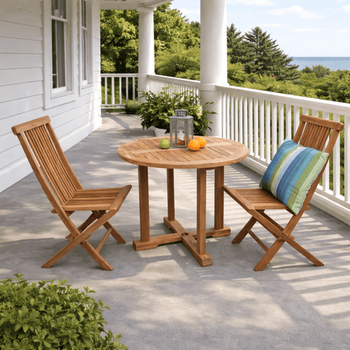 3 - Piece Teak Bistro Set - Montage (Table) & Bristol (Chairs) - Teak HQ™