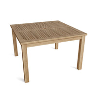 4-Person Teak Dining Table (47" Square) - Windsor