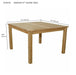 4 - Person Teak Dining Table (47" Square) - Windsor - Teak HQ™