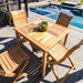 4 - Person Teak Outdoor Dining Table for 4 (39" Square) - Monaco - Teak HQ™