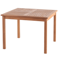 4-Person Teak Outdoor Dining Table for 4 (39" Square) - Monaco