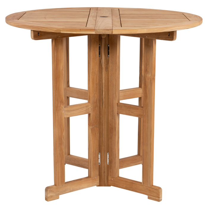 Teak Drop Leaf Table (45" Round) - DropLeaf