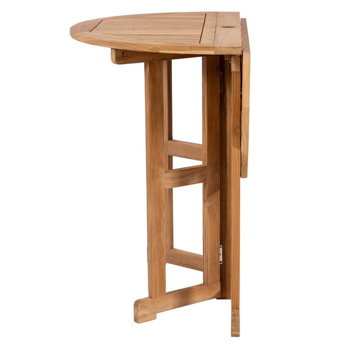 Teak Drop Leaf Table (45" Round) - DropLeaf