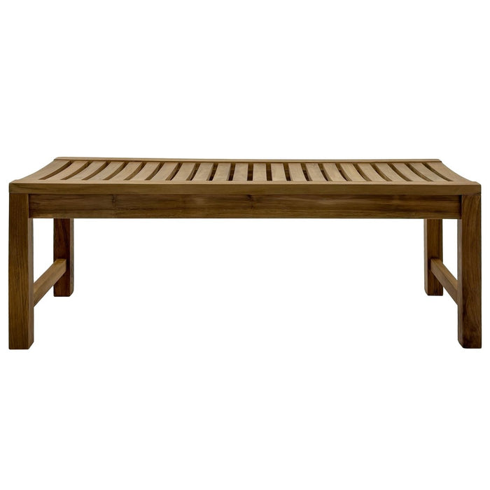 47" Backless Teak Bench - Portico - Teak HQ™