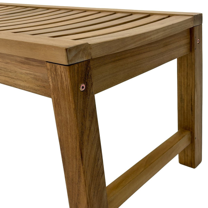 47" Backless Teak Bench - Portico - Teak HQ™