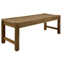 47" Backless Teak Bench - Portico