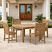 5 - Piece Teak Patio Dining Set - Windsor (Table) & Chicago (Chairs) - Teak HQ™