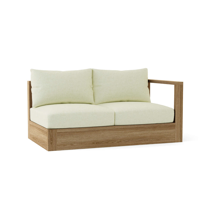 Left End Copacabana Teak Sectional Piece