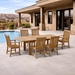 6 - Person Teak Outdoor Dining Set - Bahama (Table) & Chicago (Chairs) - Teak HQ™