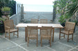 6 - Person Teak Outdoor Dining Set - Bahama (Table) & Chicago (Chairs) - Teak HQ™