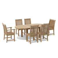 7-Piece Teak Dining Set - Bahama (Table) & Chicago (Chairs)
