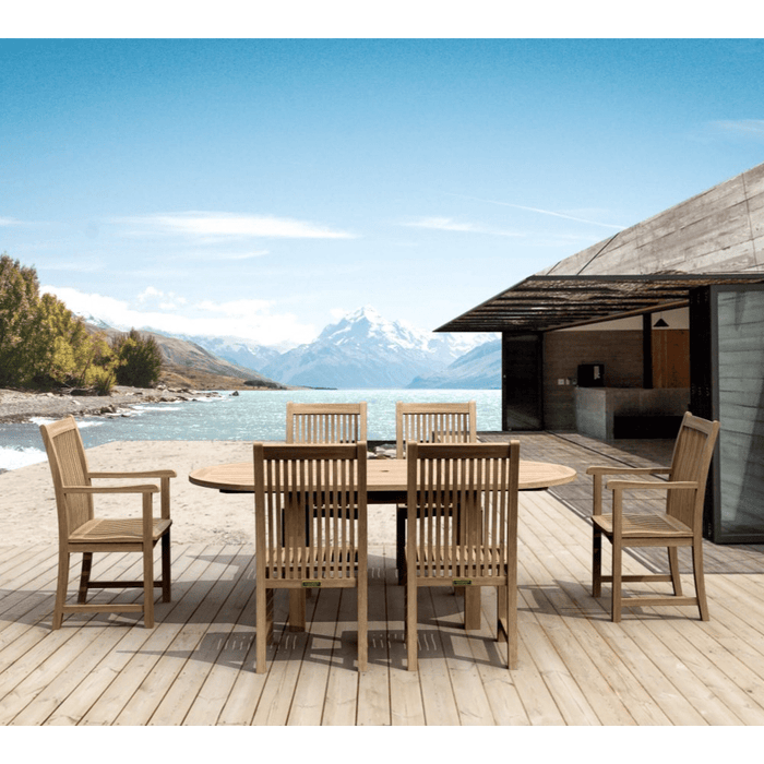 7 - Piece Teak Dining Set - Bahama (Table) & Chicago (Chairs) - Teak HQ™