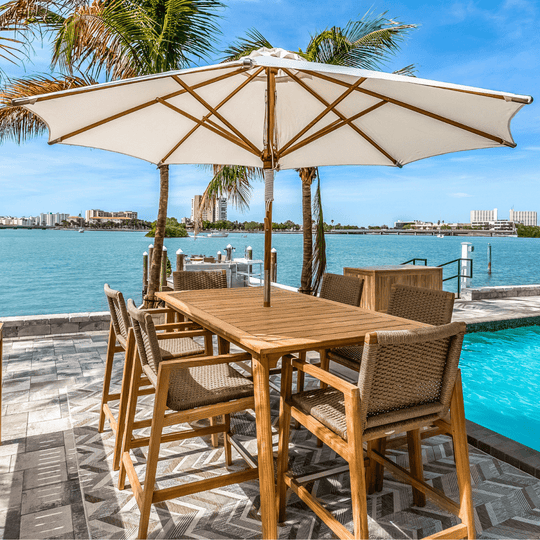 7 - Piece Teak Outdoor Dining Set - Admiral - Teak HQ™