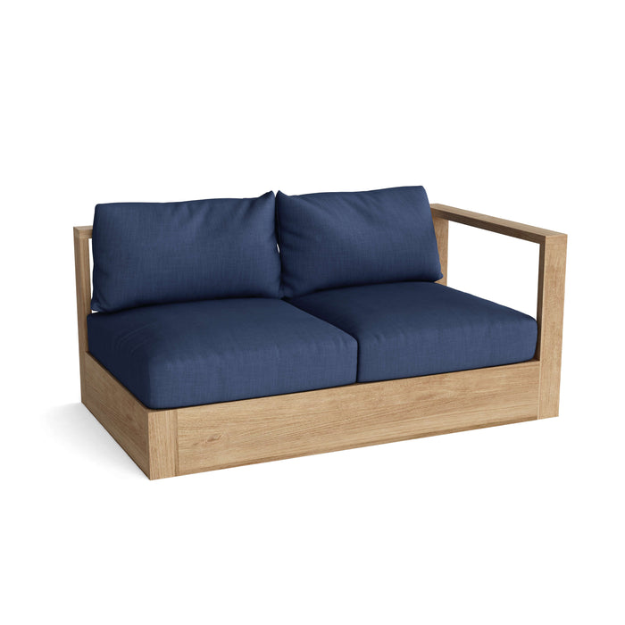 Left End Copacabana Teak Sectional Piece