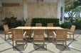 8 - Seat Teak Dining Set - Bahama (Table) & Sahara (Chairs) - Teak HQ™