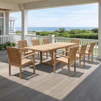 8-Seat Teak Dining Set - Bahama (Table) & Sahara (Chairs)