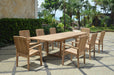 8 - Seat Teak Dining Set - Bahama (Table) & Sahara (Chairs) - Teak HQ™