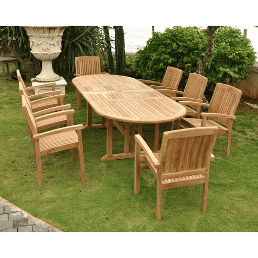 8 - Seater Teak Garden Table and Chairs - Sahara - Teak HQ™