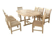 9 - Piece Outdoor Teak Dining Set - Bahama (Table) & Sahara (Chairs) - Teak HQ™