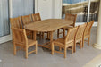 9 - Piece Outdoor Teak Dining Set - Bahama (Table) & Sahara (Chairs) - Teak HQ™