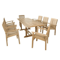 9-Piece Teak Dining Set - Bahama (Table) & Sahara (Chairs)