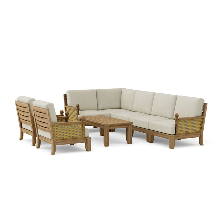 Classic Teak Furniture - Luxe 8-Piece Modular Set