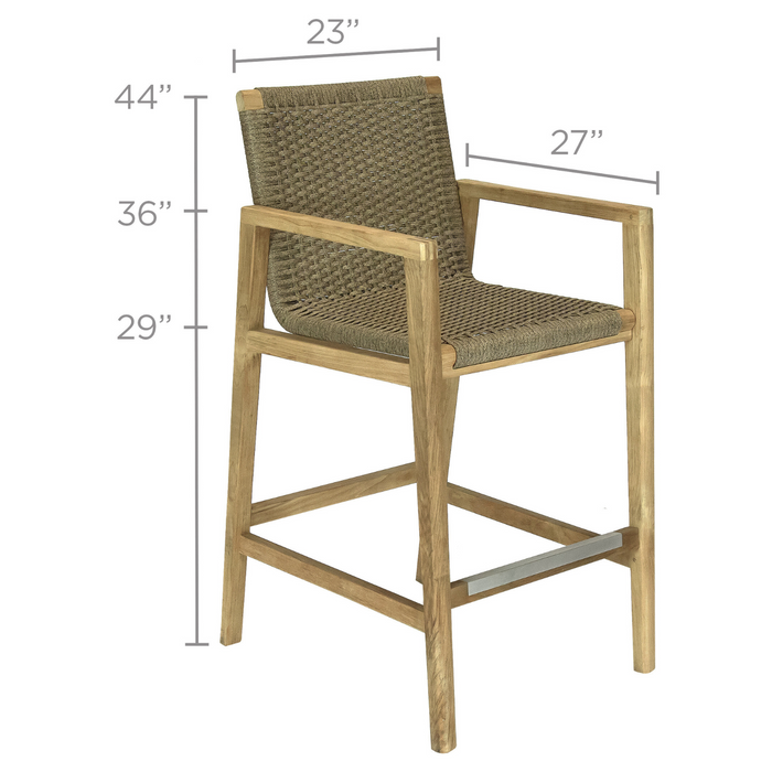 Teak Bar Chair - Admiral