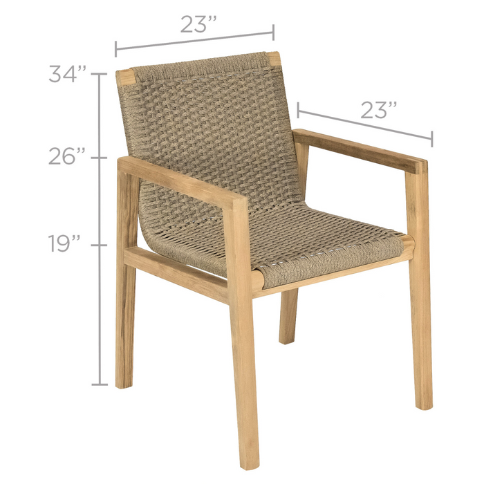 Teak Outdoor Dining Chair - Admiral