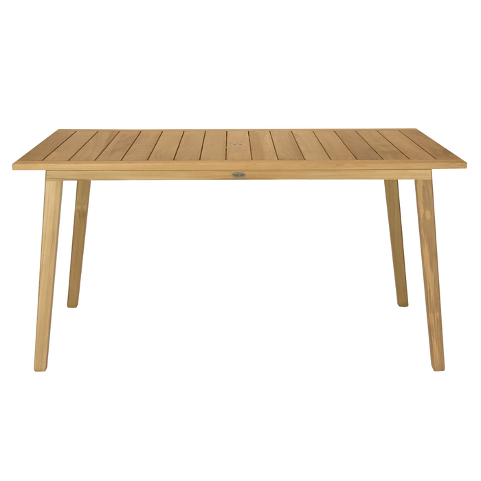 Teak Pedestal Table (70" Long Rectangle) - Admiral